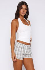 The Fast Life Halter Top White