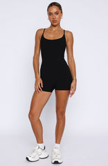 Power Move Playsuit Black