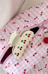 Cherry Love Hair Clip Cream
