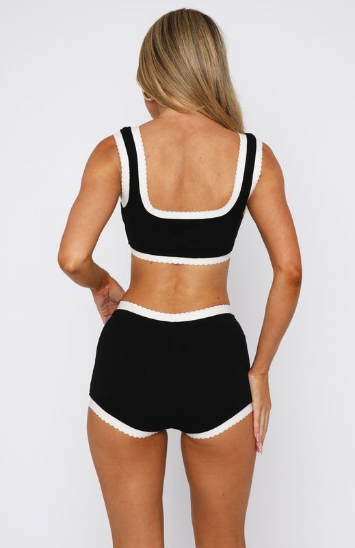 Got Carried Away Booty Shorts Black