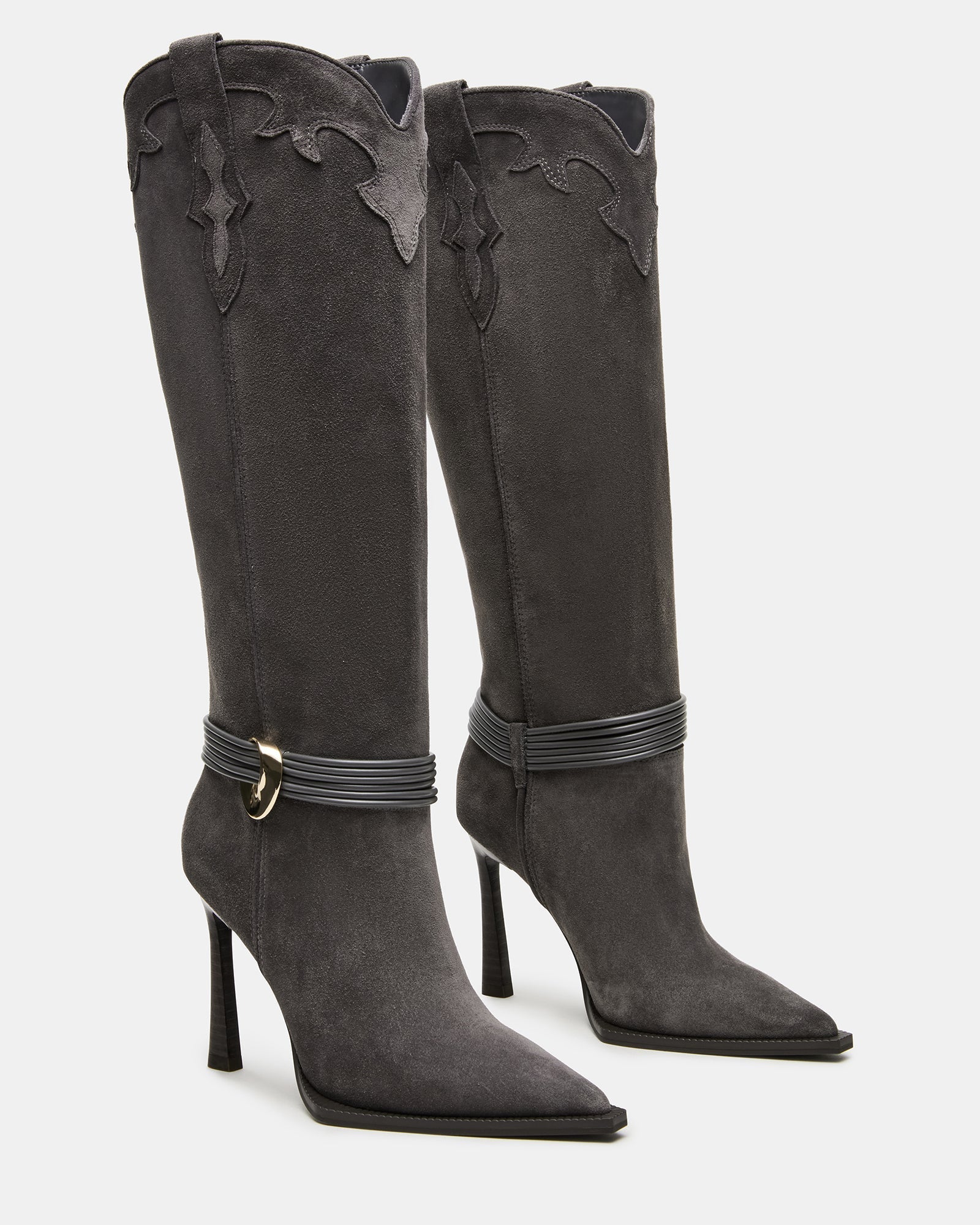 KYNDALL GREY SUEDE