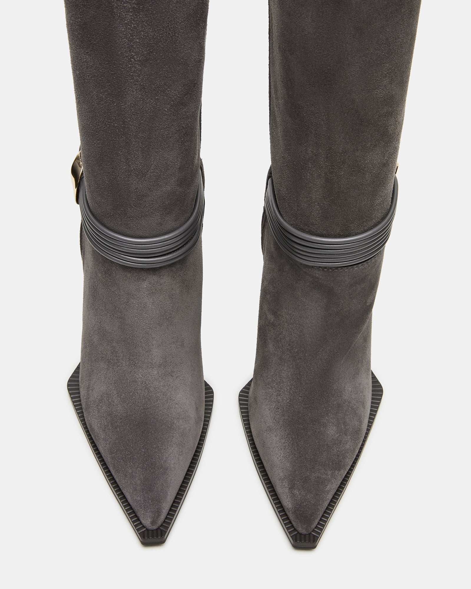 KYNDALL GREY SUEDE