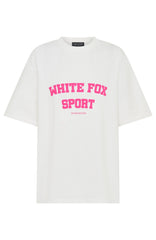 Winning Team Oversized Tee White/Bubblegum